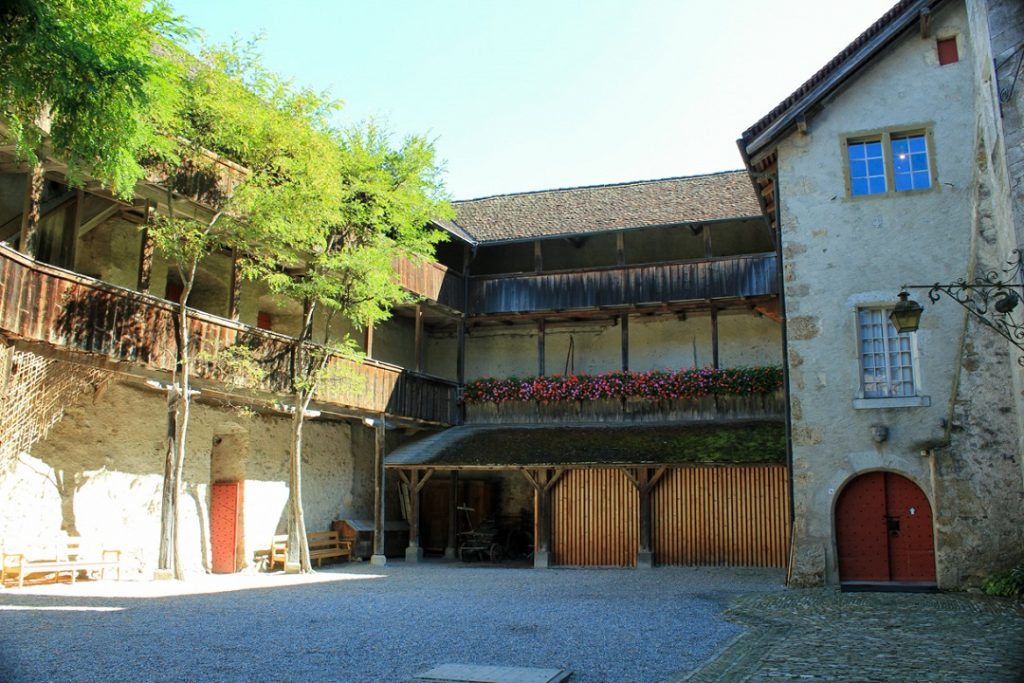 swiss-chocolate-Gruyeres-Castle-Courtyard