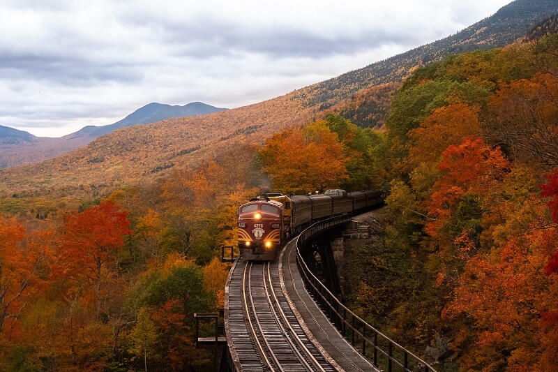 USA Travel Wish List - Take a road trip through New England to see the autumn leaves.